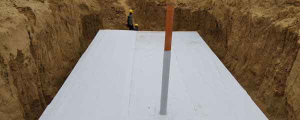 Wrapping of Geotextile